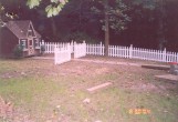 3' Spaced Picket w/ Gothic Pickets and Posts (painted)