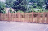 6' Red Cedar spaced picket - scalloped