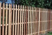 6' Red cedar spaced picket with gothic picket